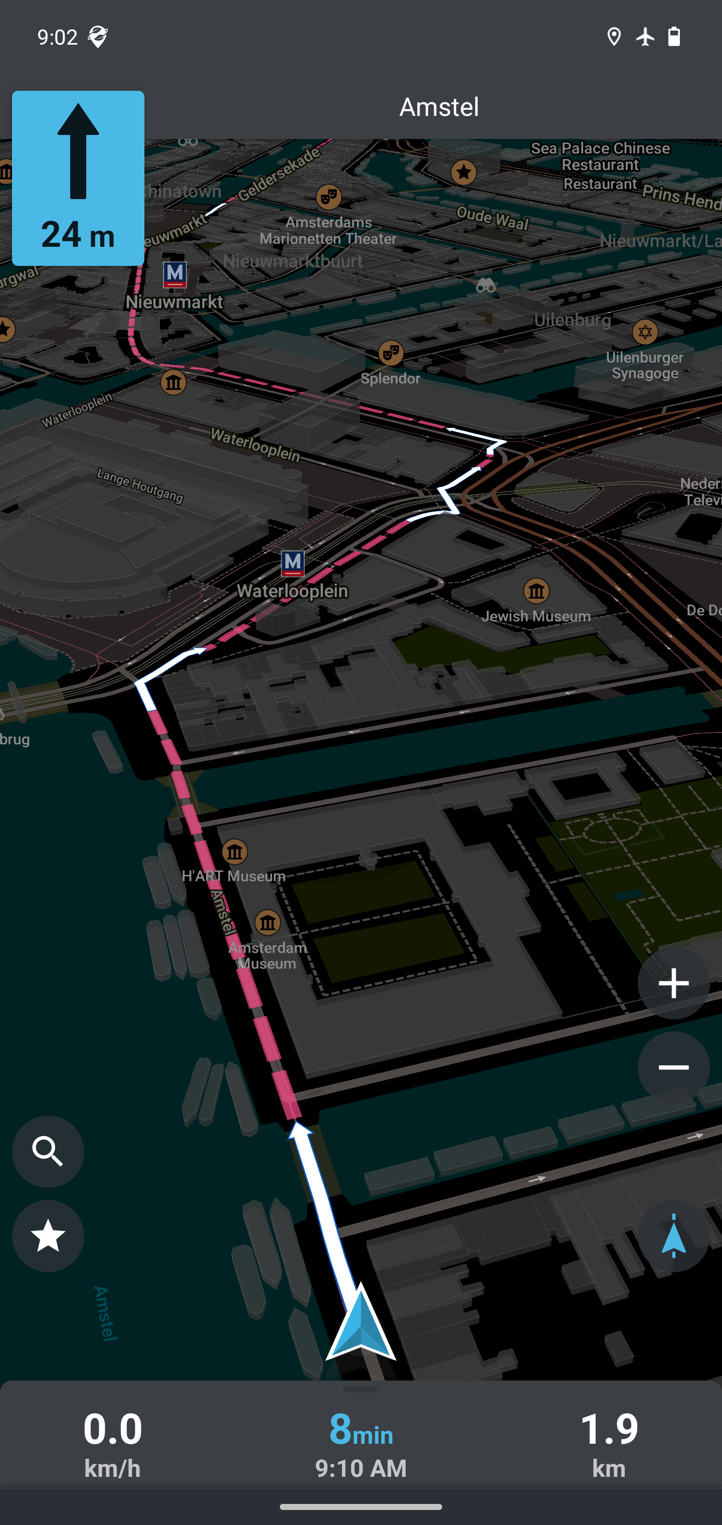 ניווט במצב כהה